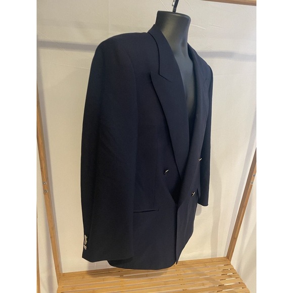 Suit coat with Order Of The Garter buttons Honi Soit Qui Mal 100% Wool 23x19 M - Picture 3 of 11